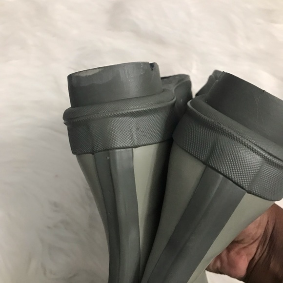 Ladies olive green rain boots - Picture 6 of 8